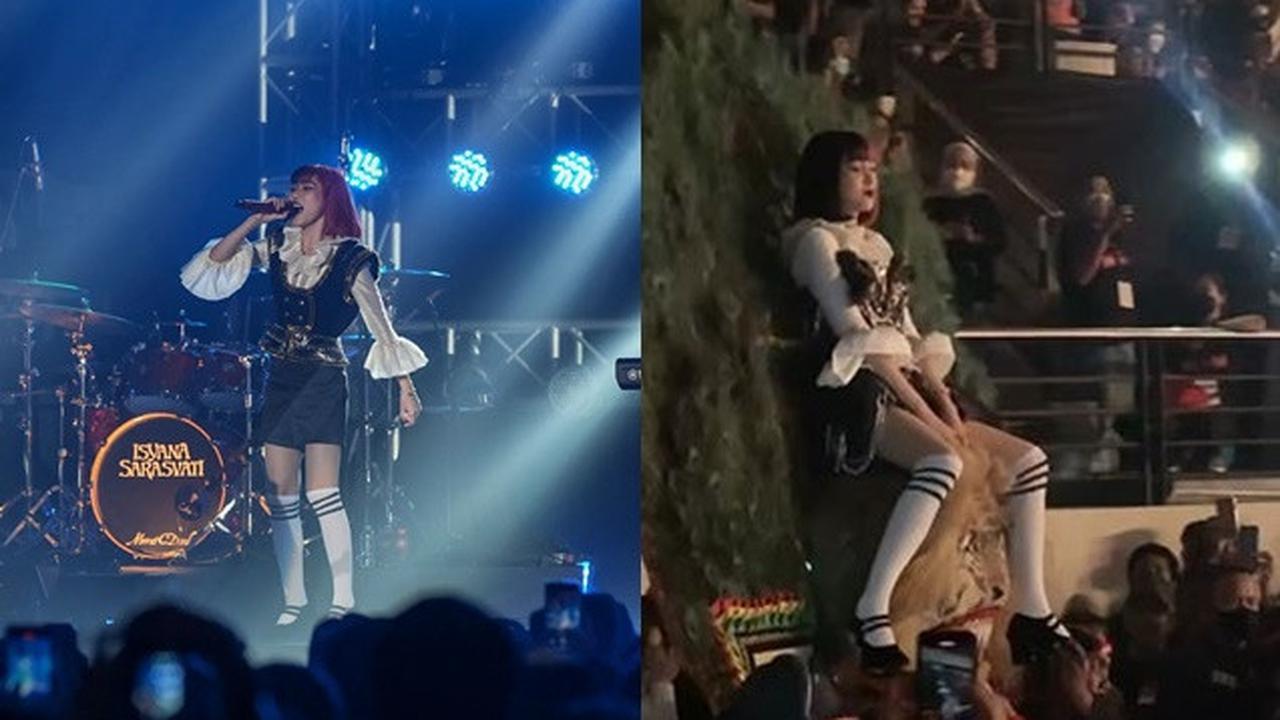 6 Momen Isyana Sarasvati Konser Naik Reog di Surabaya, Memukau Penonton