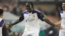 1. Anderlecht (41 Gol). Selama 4 musim di Anderlecht, yaitu musim 2008/2009 sampai dengan 2011/2012, Romelu Lukaku mencatatkan penampilan sebanyak 98 di semua ajang kompetisi dan mencetak 41 gol. (AFP/John Thys)