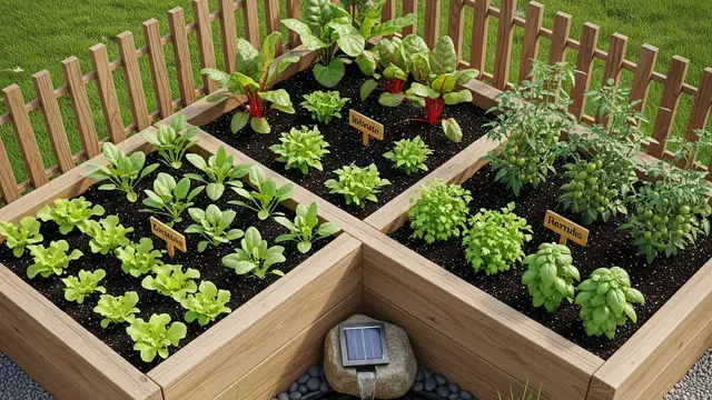 Desain Rumah dengan Kebun Sayur di Atas Kolam Ikan