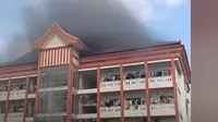 Kebakaran di asrama Universitas Trunojoyo