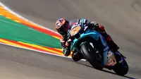Fabio Quartararo alami kecelakaan high side saat mengikuti FP3 MotoGP Aragon (AFP)