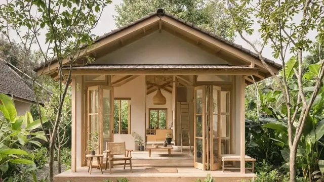 Inspirasi Rumah Kampung Minimalis untuk Slow Living (AI Generated)