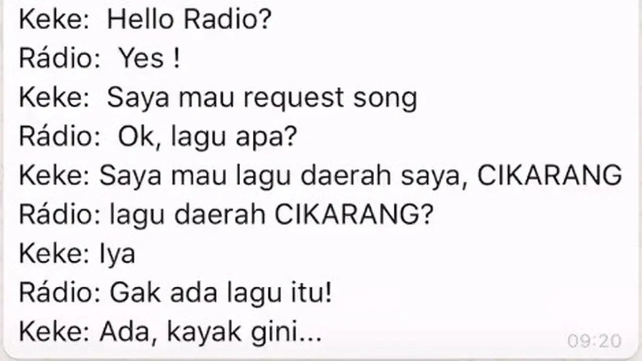 salah dengar lirik lagu (foto: @kamto_adi)
