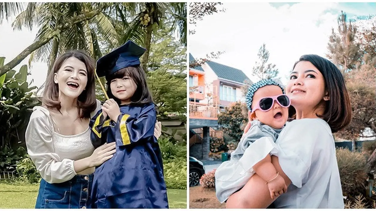 Jadi Hot Mama, Ini 7 Potret Tania Putri De' Rainbow dengan Anaknya
