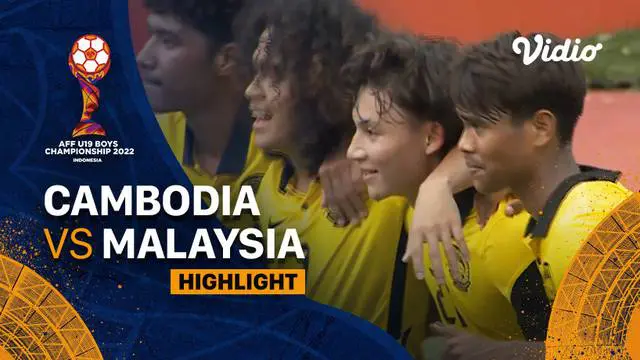 Berita video highlights laga Grup B Piala AFF U-19 2022 antara Timnas Kamboja U-19 melawan Timnas Malaysia U-19 yang berakhir dengan skor 1-2, Selasa (5/7/2022) sore hari WIB.