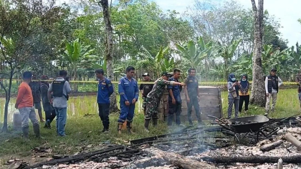Rumah di Tengah Kebun Terbakar, Ayah dan Anak di Musi Banyuasin Tewas Terjebak