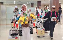 358 Jemaah Haji Kloter Pertama Mendarat di Bandara Adi Soemarmo Solo, Begini Alur Pemeriksaannya