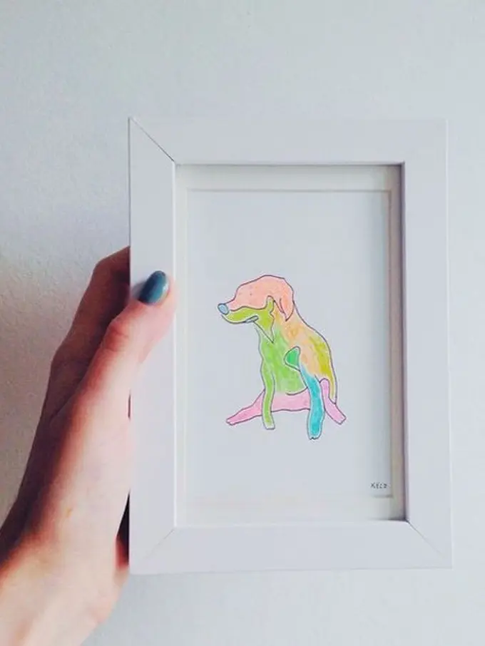 Anjing Pelangi yang Nggak Kalah Ceria dengan Kamu Setelah Gajian