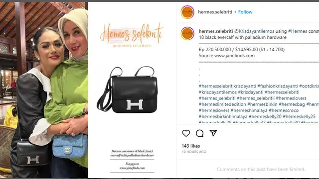Warganet Soroti Krisdayanti yang Kembali Pamer Tas Hermes Ratisan Juta Rupiah: Anggota Dewan Banyak Koleksinya