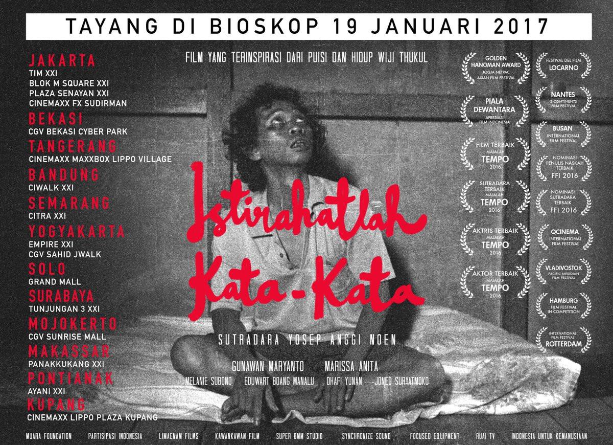 Poster film Istirahatlah Kata-Kata 