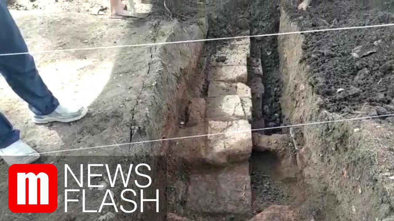 VIDEO: Struktur Bata Diduga Candi Pra-Majapahit Ditemukan di Kota Batu