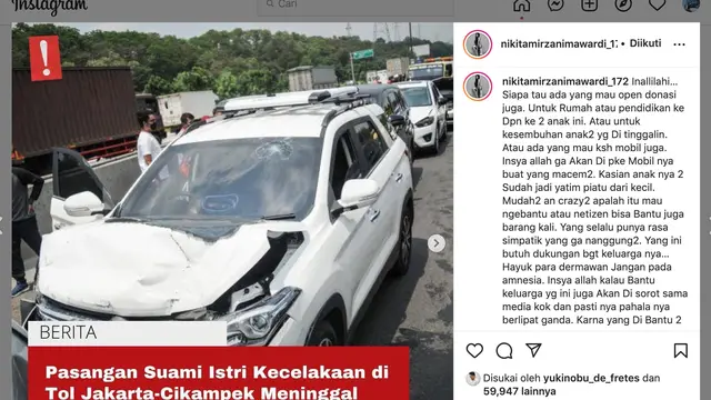Unggahan Nikita Mirzani. (Foto: Instagram @nikitamirzanimawardi_172)