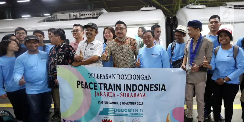 Siap Tebarkan Perdamaian, 25 Anak Muda Ikuti Pelepasan Peace Train