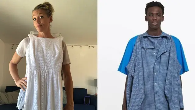 Kemeja atau Kaus? Baju Double Keluaran Balenciaga Justru Bikin Pusing Netizen