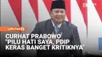 Prabowo dalam pidatonya di Paripurna DPR menyinggung sikap PDIP yang berada di luar pemerintah.