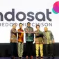 Penggabungan usaha PT Indosat Tbk dan PT Hutchison 3 Indonesia akan menyatukan dua bisnis untuk menciptakan perusahaan telekomunikasi dan internet digital kelas dunia baru untuk Indonesia. Indosat Ooredoo Hutchison akan memberikan nilai lebih bagi semua pemangku kepentingan. (Liputan6.com/HO/Rizki)