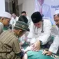 Program Pesantren Sehat yang digagas dokter Raendi Rayendra bersama Rayendra Institute resmi diluncurkan. Sejumlah santri di Ponpes Sirojul Huda, Cikeas, Bogor antusiasme menyambut program tersebut. (Foto: Istimewa)