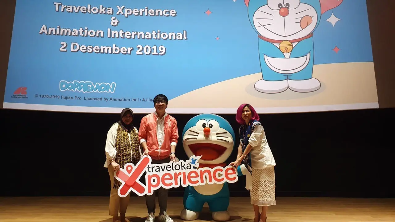 Traveloka Xperince berkolaborasi dengan Doraemon