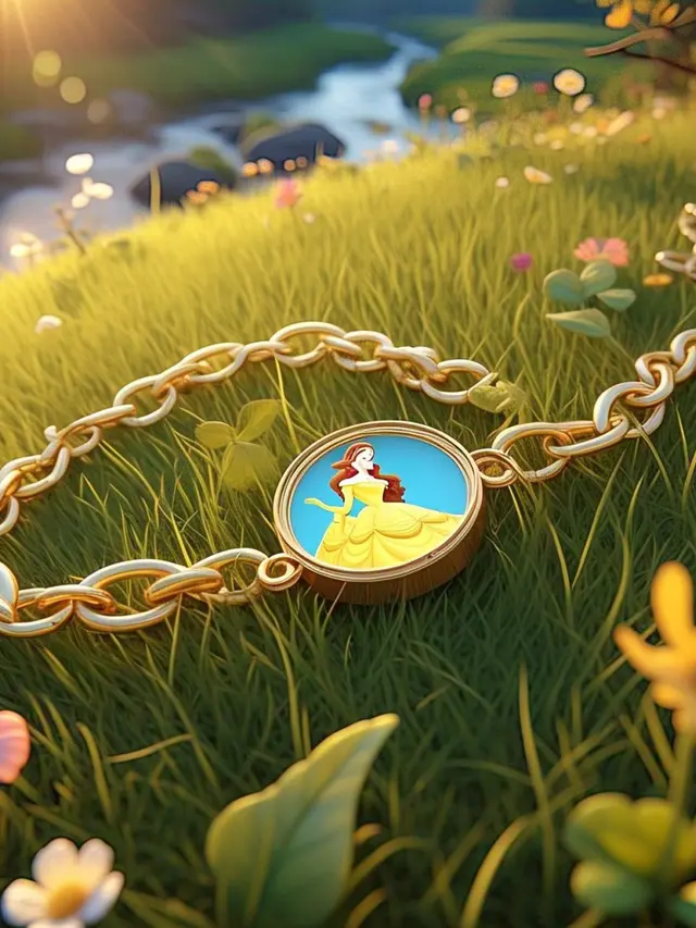 Kalung Dengan Desain Karakter Film Disney/Meta AI