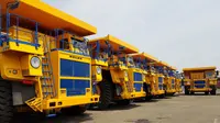 Sebanyak 40 dump truck elektrik didatangkan dari Belarusia. (Kedutaan Besar Belarusia)