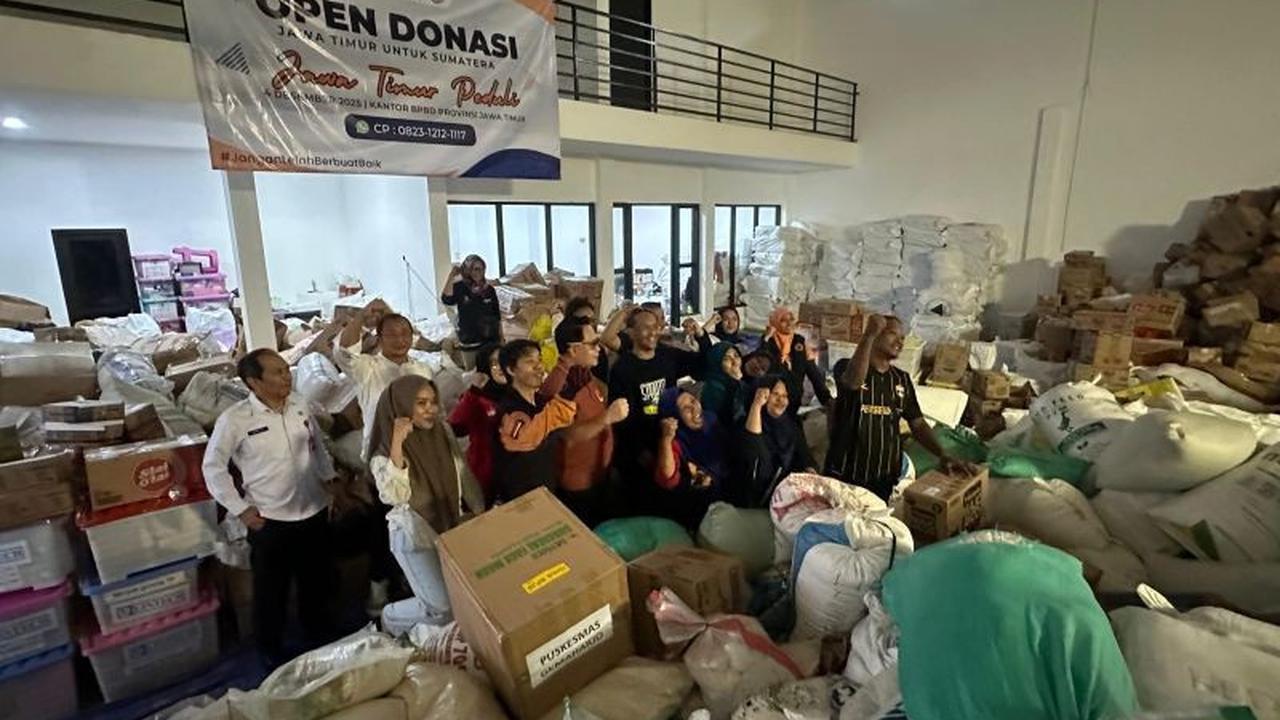 BPBD Jatim Kirim 140 Ton Bantuan Kemanusiaan untuk Korban Banjir Sumatera-Aceh