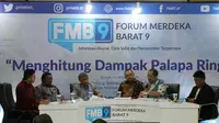Diskusi Forum Merdeka Barat dengan tema Menghitung Dampak Palapa Ring. (Liputan6.com/ Agustinus Mario Damar)