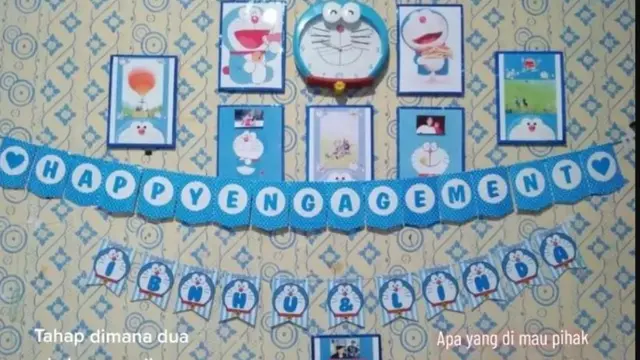 Pernikahan Usung Konsep Serba Doraemon, dari Undangan sampai Pelaminan