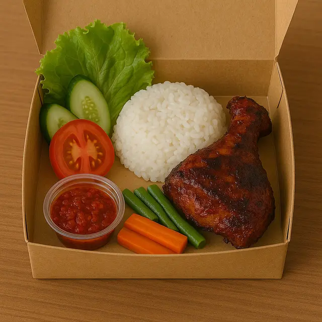 nasi kotak ayam bakar