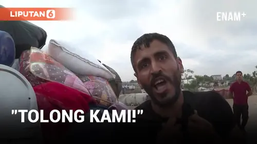 VIDEO: Ratusan Warga Palestina Tinggalkan Rafah