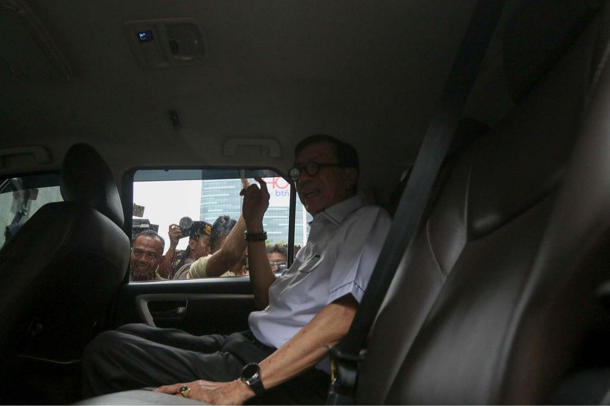Yasonna Laoly usai diperiksa KPK terkait kasus Harun Masiku