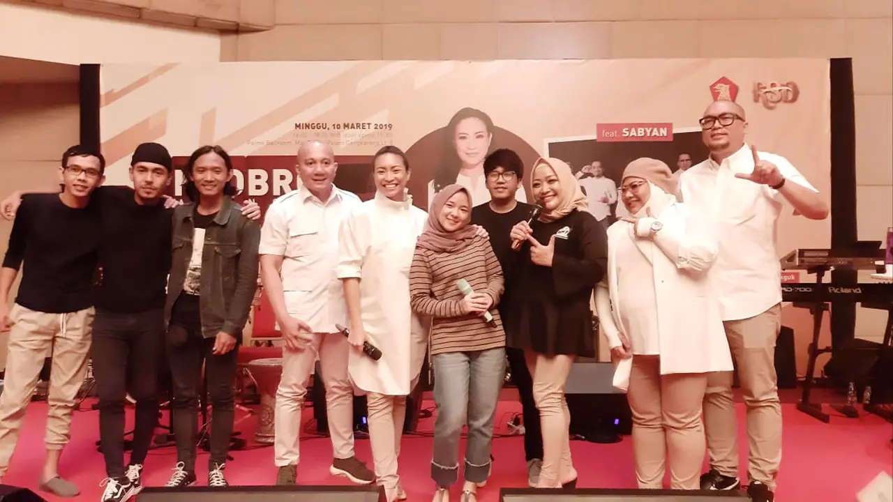 Saraswati saat acara 'Ngobrol Bareng Rahayu Saraswati feat Sabyan', (Merdeka.com)