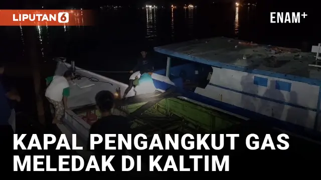 Kapal Pengangkut 900 Tabung Gas Meledak di Berau Kalimantan Timur