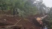 Longsor di Wonosalam Jombang, 2 Orang Hilang, 4 Rumah Rusak
