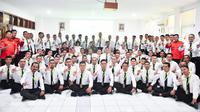 Menteri Kehutanan (Menhut) Raja Juli Antoni dalam Pelatihan Satuan Manggala Agni Reaksi Taktis Plus (SMART+) Tahun 2025 di Balai P2SDM Wilayah III Rumpin, Kabupaten Bogor, Senin (8/9) (Istimewa)