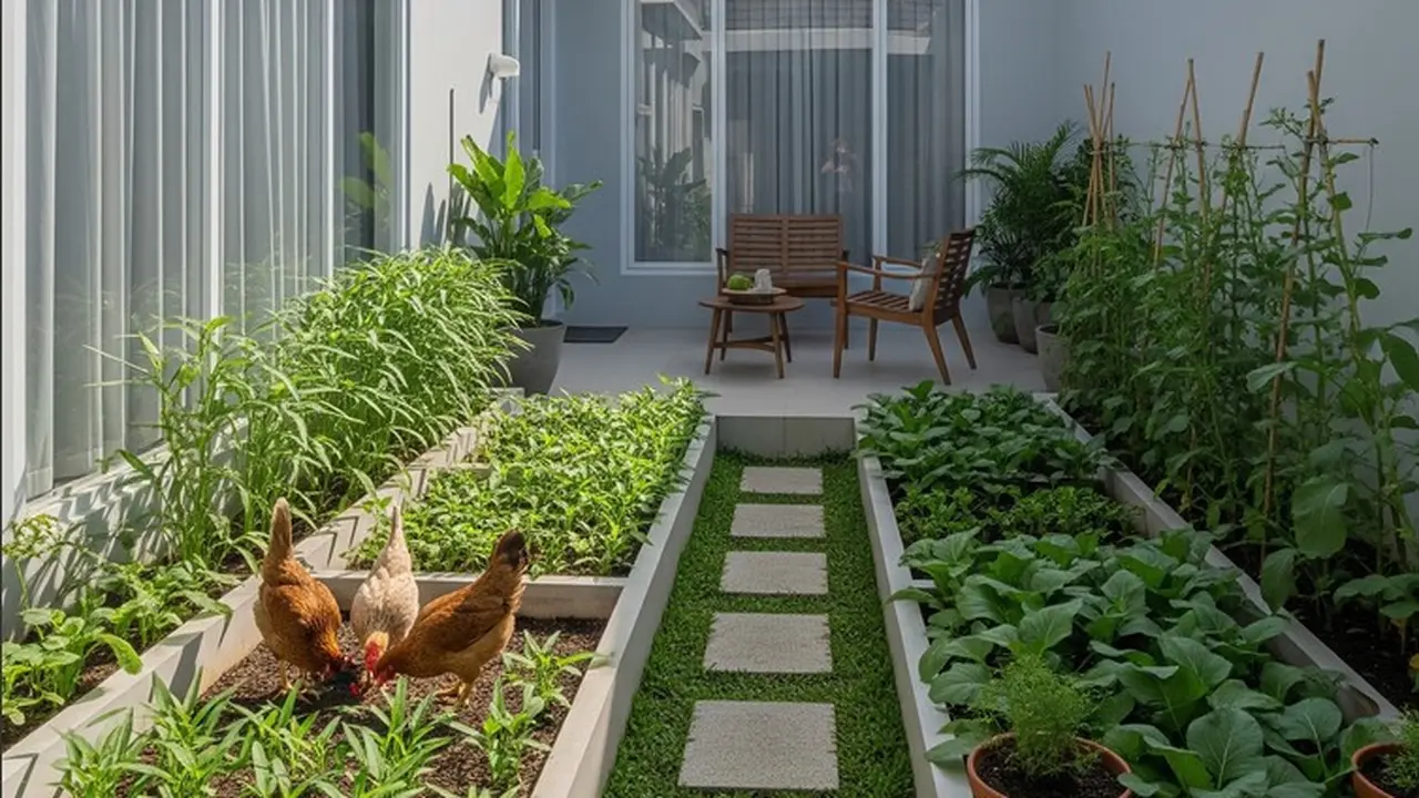 Cara Membuat Kebun Pakan Ayam di Pekarangan Sempit