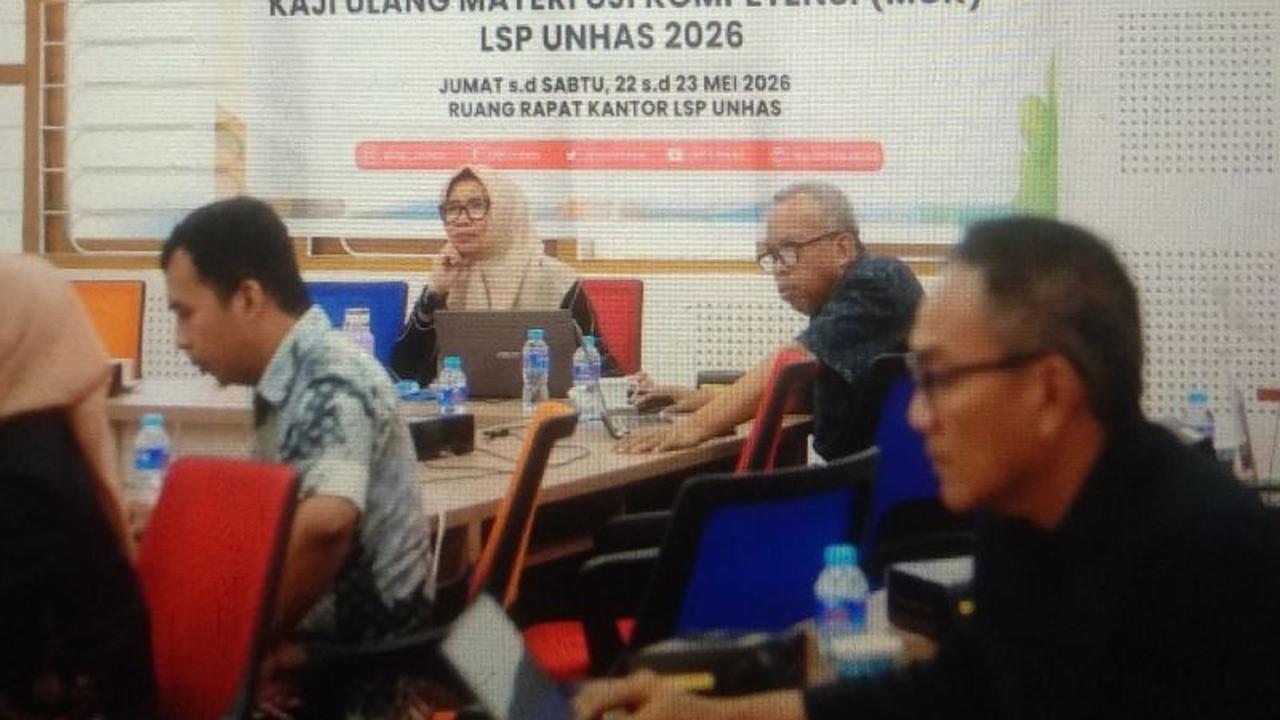 LSP Unhas Perkuat Mutu Sertifikasi Asesor Sesuai Standar BNSP