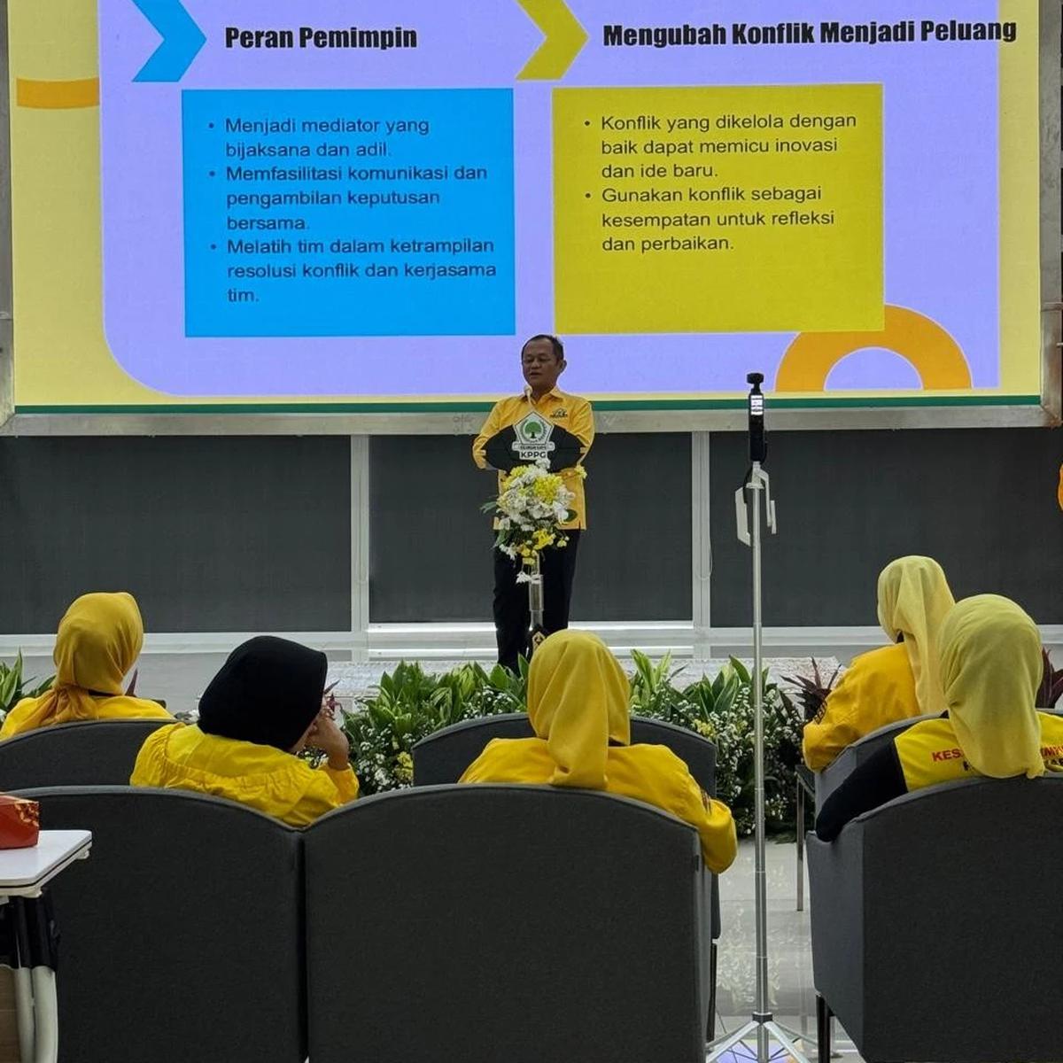 Kesatuan Perempuan Partai Golkar (KPPG) menggelar Pelatihan Peningkatan Kapasitas Sumber Daya Manusia Perempuan Partai Golkar