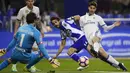 Real Madrid resmi menebus Marco Asensio pada tahun 2014 dari Real Mallorca seharga 3,9 Juta Euro dengan durasi kontrak 6 tahun. (AFP/Miguel Riopa)