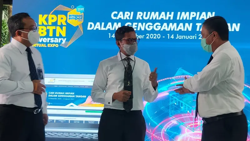 Direktur Utama Bank BTN Pahala Nugraha Mansury ketika membuka KPR BTN Anniversary Virtual Expo