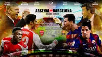 Arsenal vs Barcelona (Liputan6.com/Abdillah)