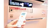 PT. LG Electronics Indonesia memperkenalkan AC inverter LG DUALCOOL with Watt Control.