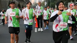 Kegiatan tersebut merupakan rangkaian HUT Ke-16 KAI Commuter dalam mendukung gaya hidup sehat dan keberlanjutan lingkungan. (Liputan6.com/Herman Zakharia)