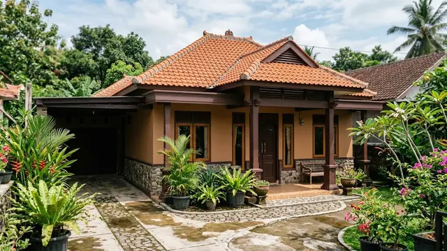Kombinasi Cat Eksterior untuk Rumah dengan Genteng Terakota