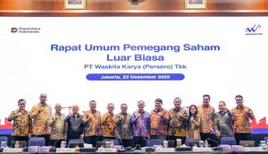 Rapat Umum Pemegang Saham Luar Biasa (RUPSLB) PT Waskita Karya Tbk (WSKT). (Foto: Waskita Karya)