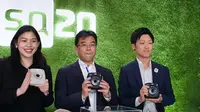 Jajaran Fujifilm Indonesia memperkenalkan Instax Square SQ20. Liputan6.com/Jeko I.R.