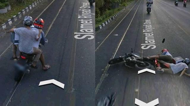 7 Momen Apes Terekam Google Street View, Bikin Ngakak