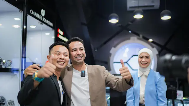 Raffi Ahmad, Ardi Andriyanto dan Amel. (Foto: Dok. Koleksi Pribadi Ardi Andriyanto)