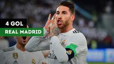 Berita video empat gol Real Madrid yang membuat mereka mempertahankan gelar juara dunia.