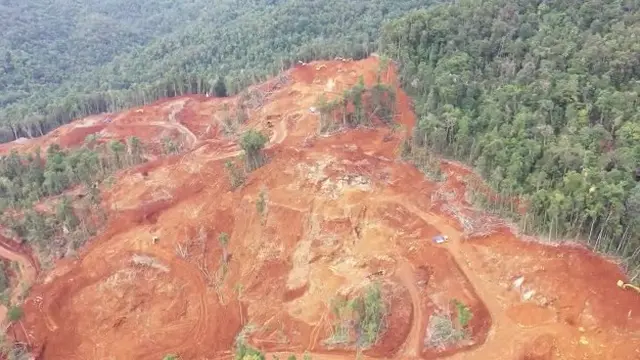 Lokasi penambangan nikel di Konawe Utara.(liputan6.com/dok warga)