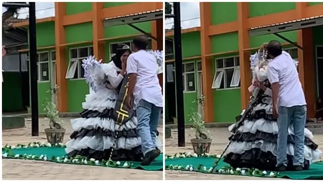 Viral Momen Ayah Beri Bunga untuk Putrinya Usai Ikut Lomba, Sosok Cinta Pertama